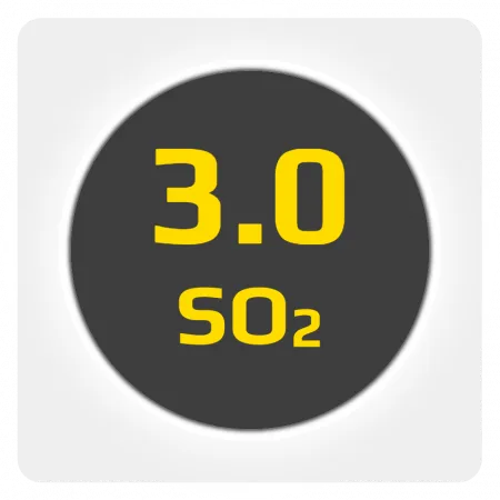 Диоксид серы (SO2) 3.0 (99,9%) в баллоне сталь ISO 50л (50кг) соединение CGA330 SS (Китай) (с баллоном)