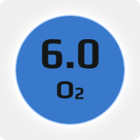 Кислород (О2) 6.0 (99,9999%) в баллоне 50л 200бар, ISO, соединение  G 3/4 (DIN 9) (Китай) (с баллоном)