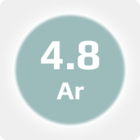 Аргон (Ar) 4.8 (99,998%) в баллоне 40л 150бар, соединение  G3/4 (DIN 9)