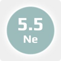 Неон (Ne) 5.5 (99,9995%) в баллоне сталь ISO 50 л., наполнение 10м3, соединение DIN 9 (G 3/4 прав.), с баллоном